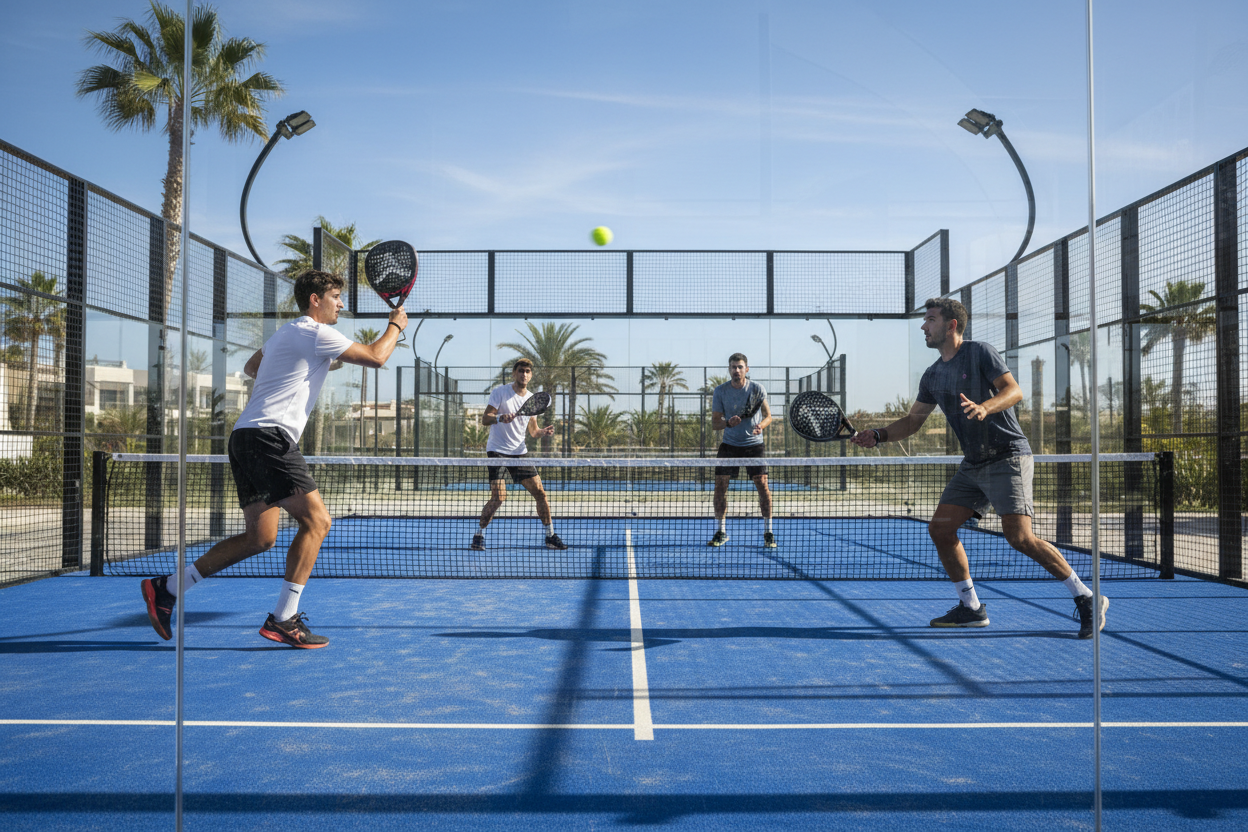 a padel game