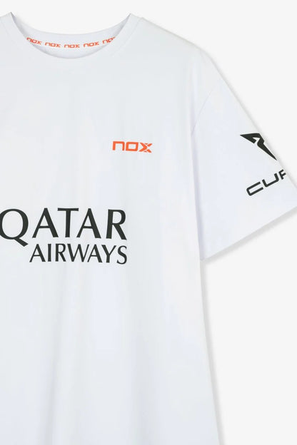 Agustín Tapia Sponsors AT10 White T-shirt